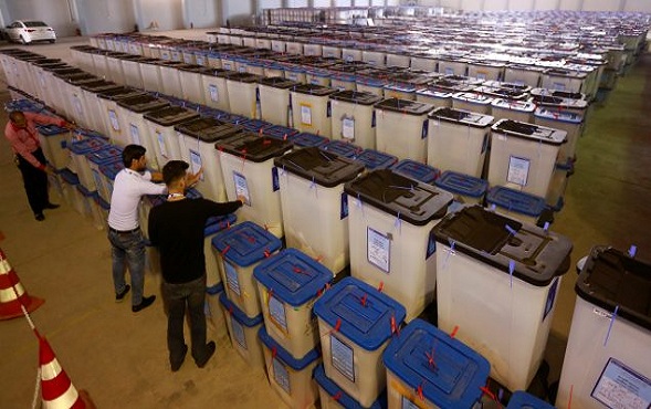 العد اليدوي لصناديق الانتخابات في ايران وتركيا والاردن