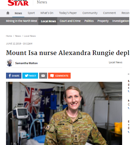 اعادة مشاركة ليفتانت في قوات استرالية بمعسكر التاجي تعمل ممرضة ترجمة خولة الموسوي