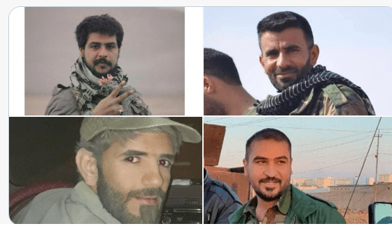 داعش الارهابي يقتل ويصيب عشرة من فيلق بدر بمحافظة هادي العامري منهم قائد عمليات وطيا صورهم