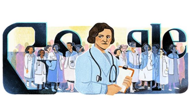 صورة مُحرك البحث جوجل يحتفي بسنية حبوب أول طبيبة لبنانية